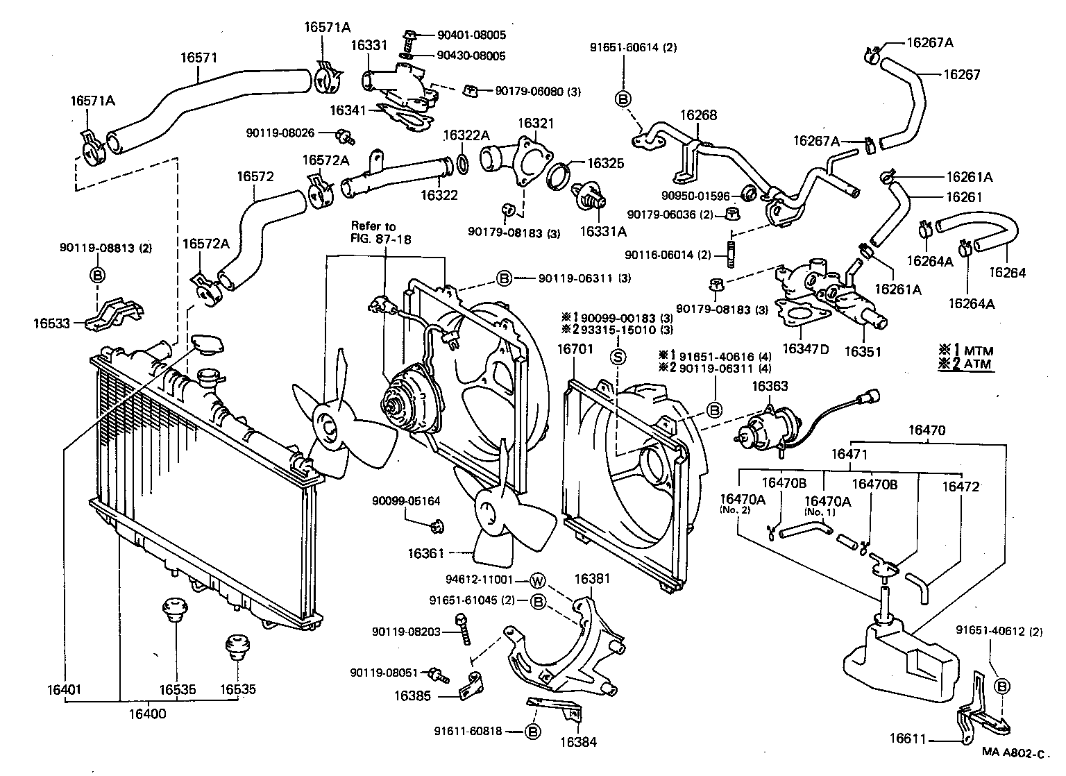 16400-74430 RADIATOR ASSY product image