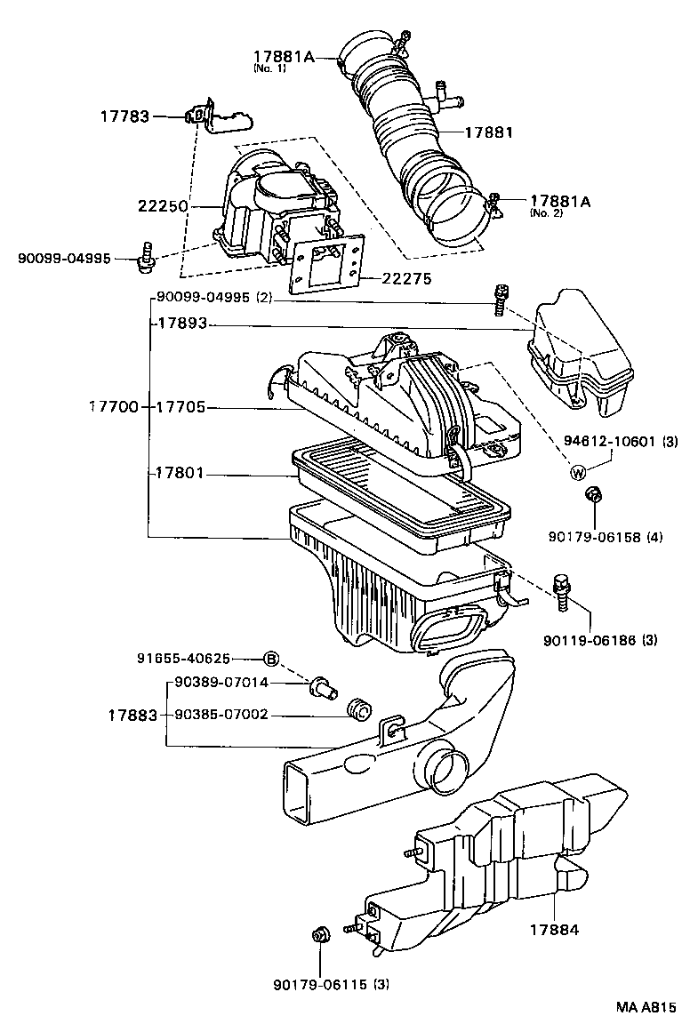 17705-63080 CAP SUB-ASSY, AIR CLEANER product image