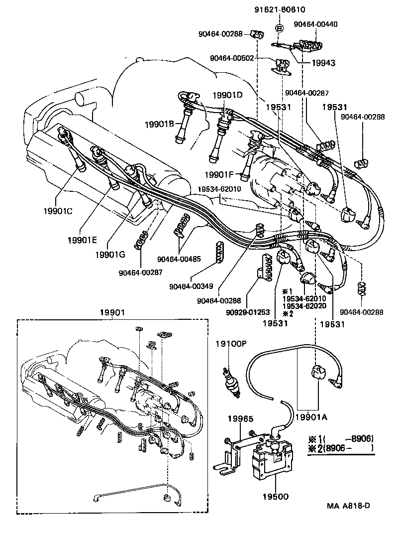 19590-62020 CORD, COIL RESISTIVE product image