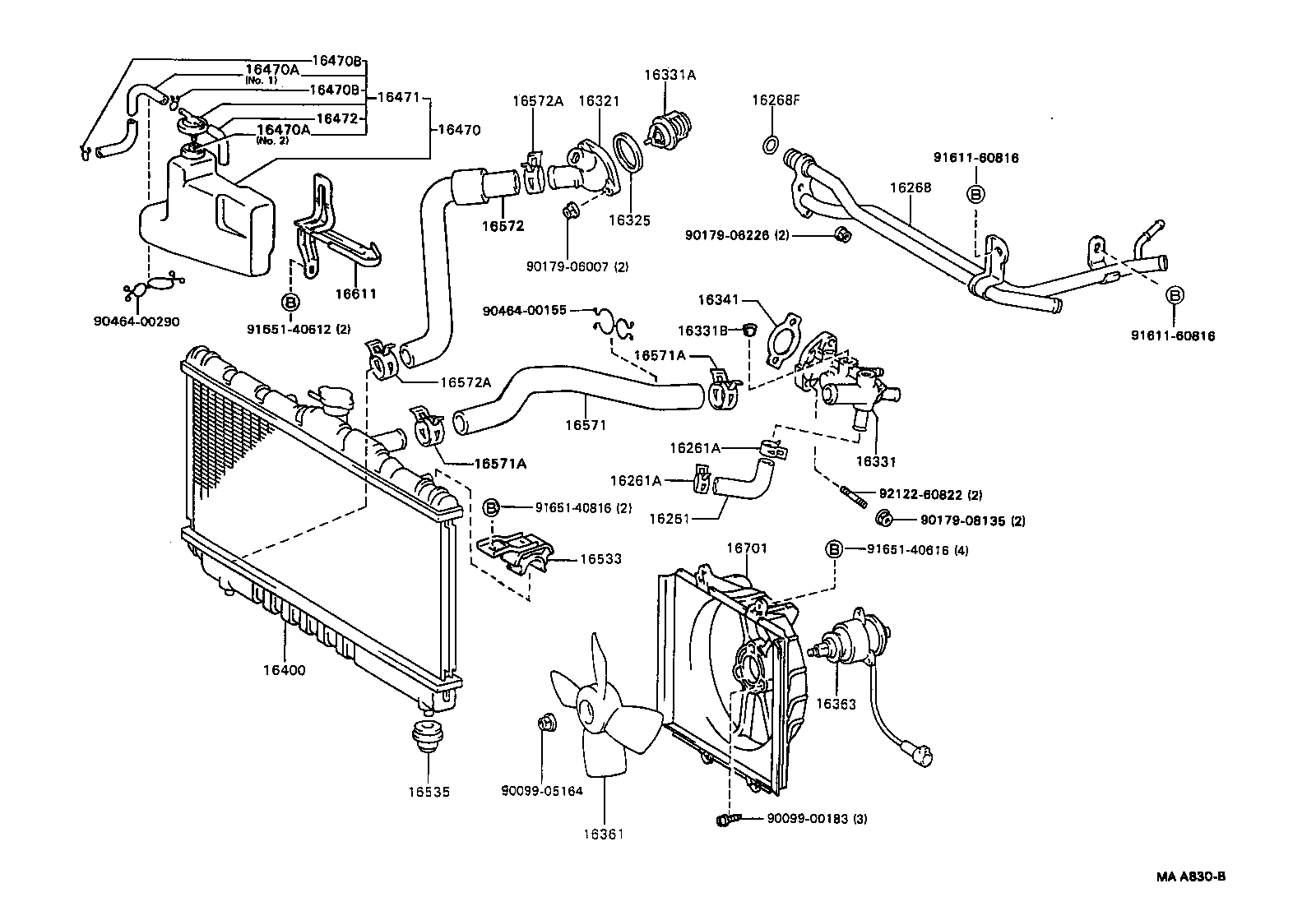 16400-74430 RADIATOR ASSY product image