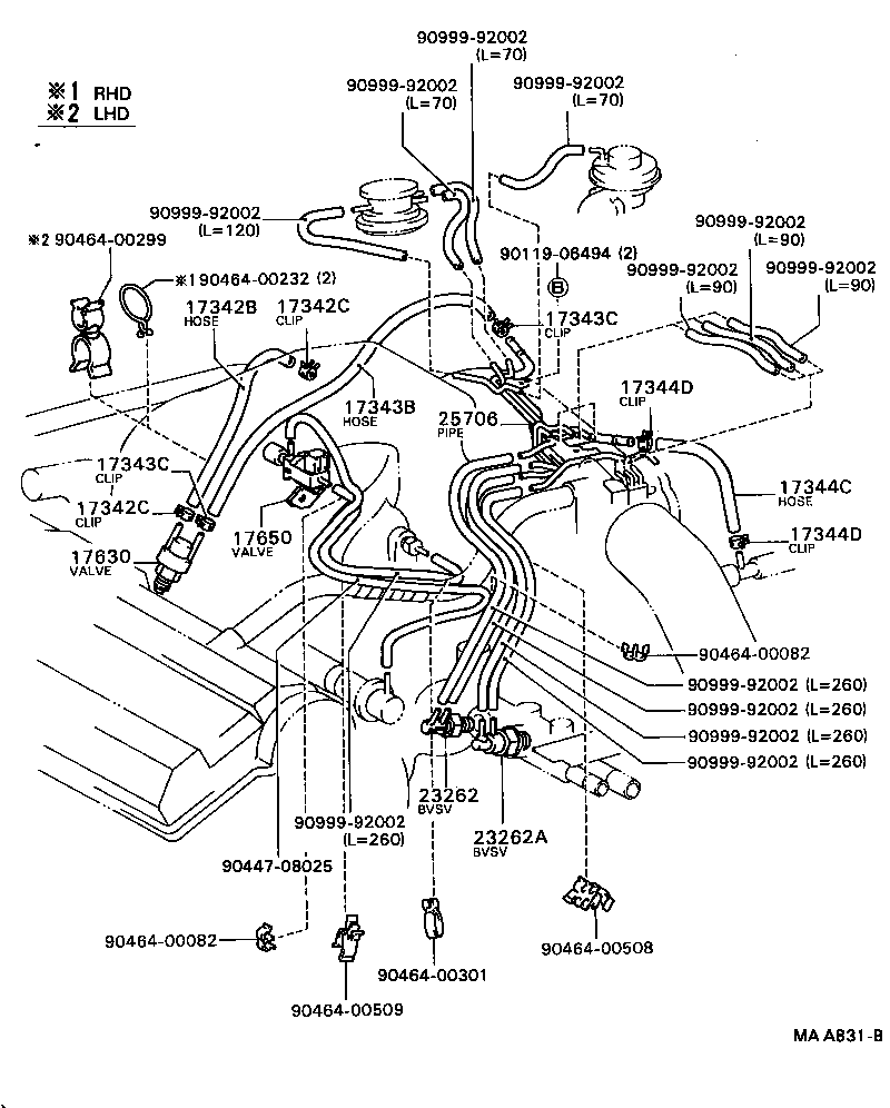 17342-62010 HOSE, NO.2(FOR IDLE-UP) product image