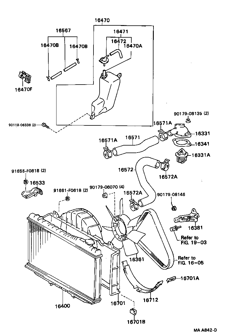 16381-70050 BAR, FAN BELT ADJUSTING product image