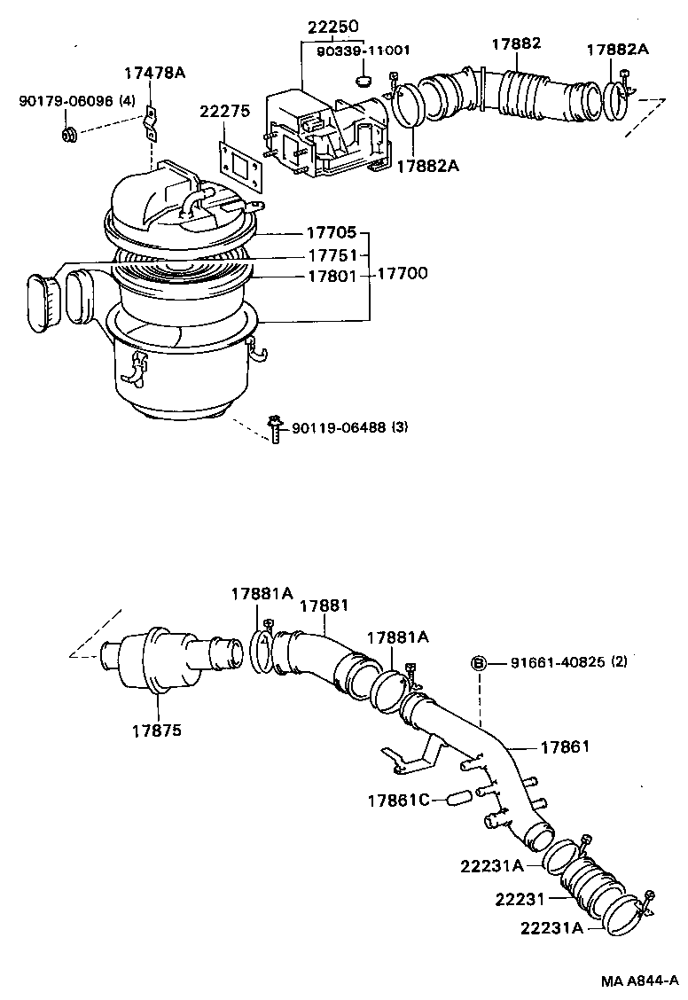 17700-35390 CLEANER ASSY, AIR product image