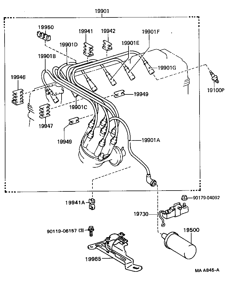 19871-54020 CONNECTOR, GLOW PLUG NO.1 product image