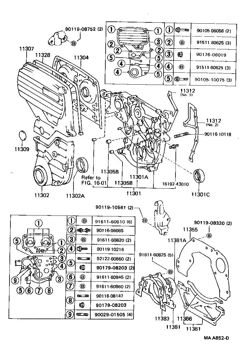 11321-54020 COVER SUB-ASSY, TIMING CHAIN OR BELT product image