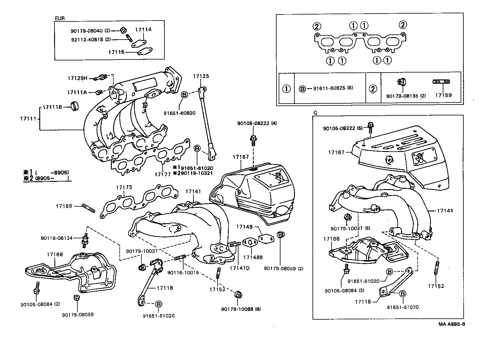 15471-58010 GASKET, TURBO OIL INLET product image