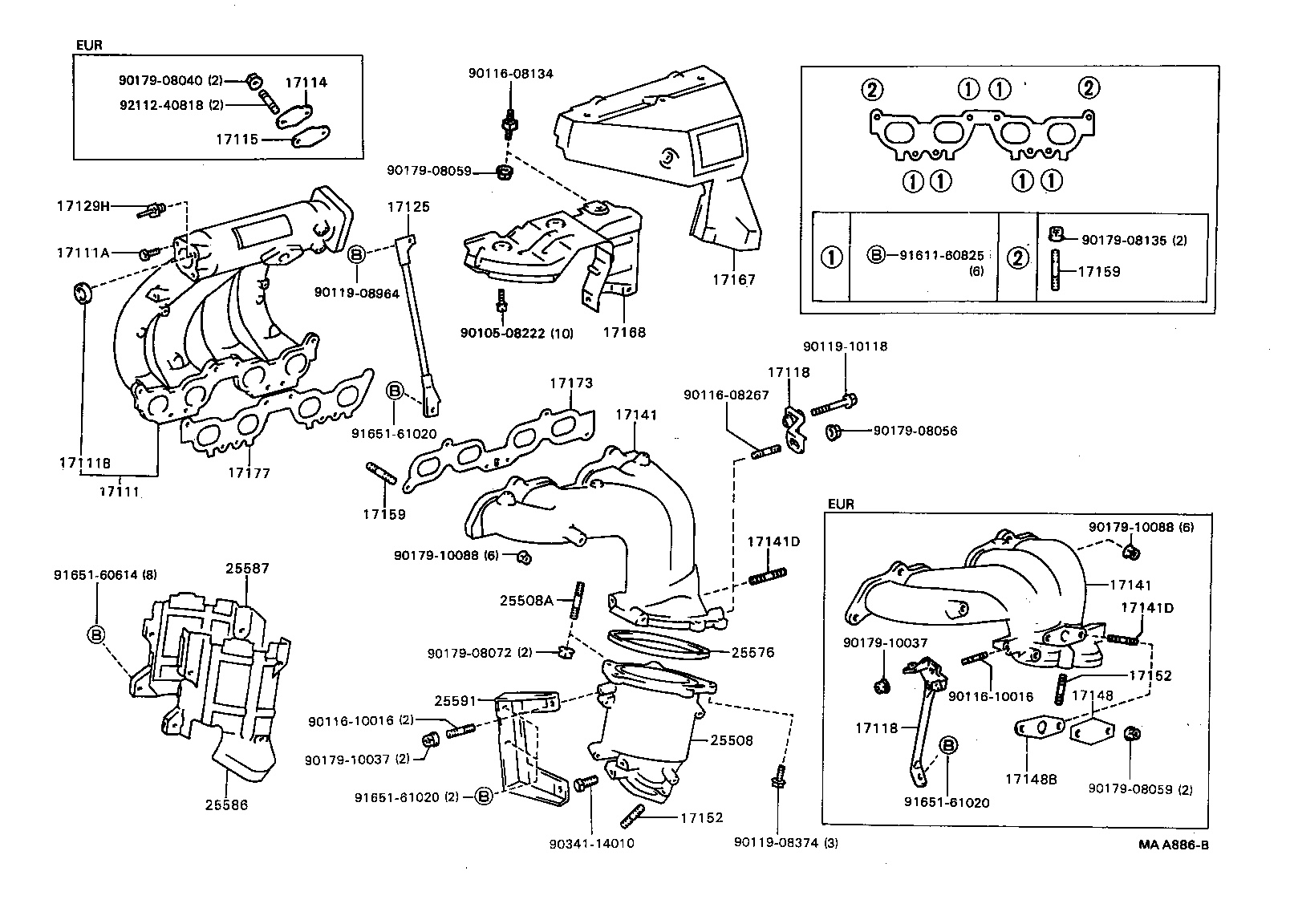 15471-58010 GASKET, TURBO OIL INLET product image