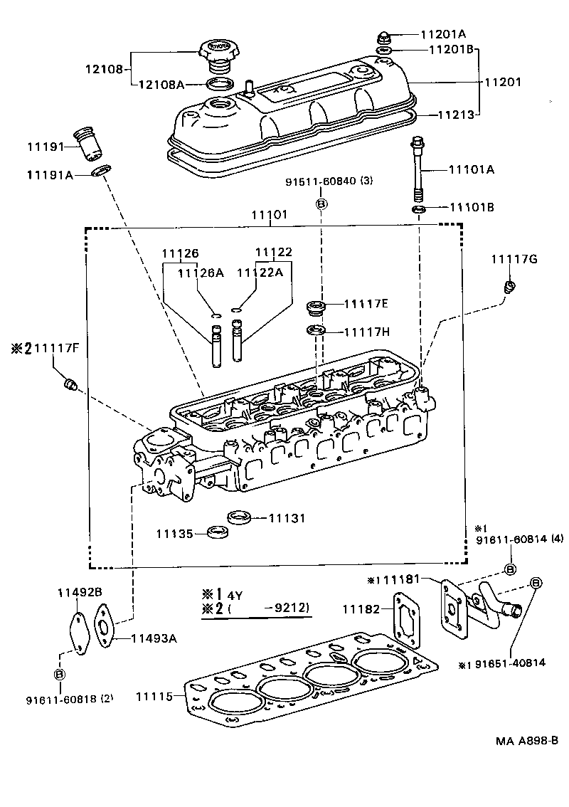 11101-54120 HEAD SUB-ASSY, CYLINDER product image