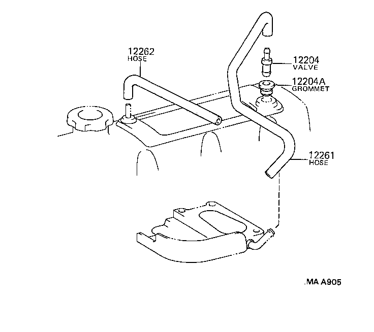 12261-13080 HOSE, VENTILATION product image