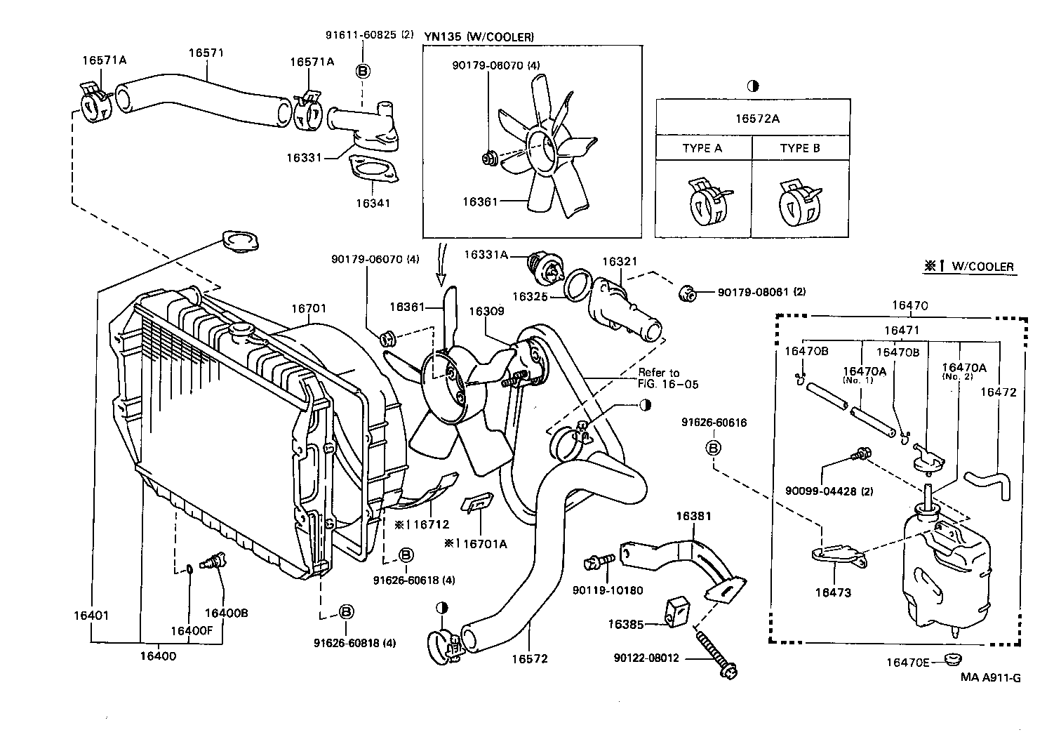 16401-05140 CAP SUB-ASSY, RADIATOR product image