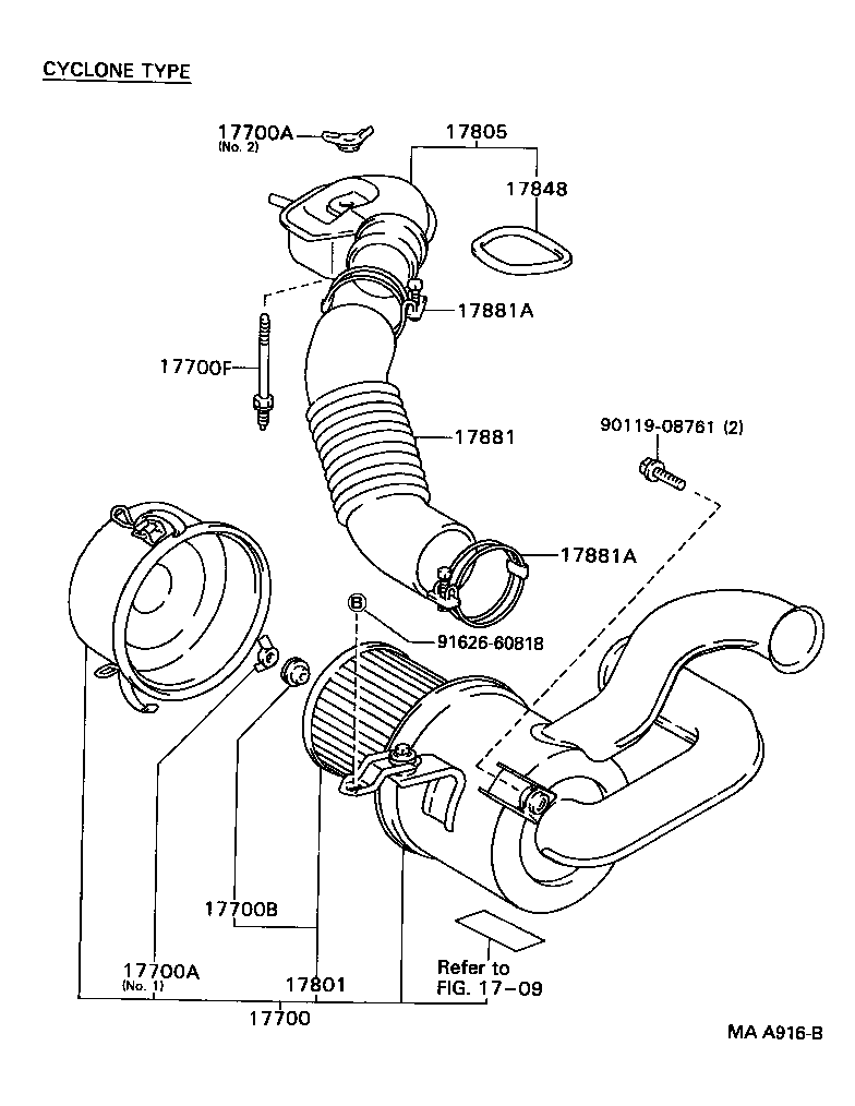 17700-67210 CLEANER ASSY, AIR product image