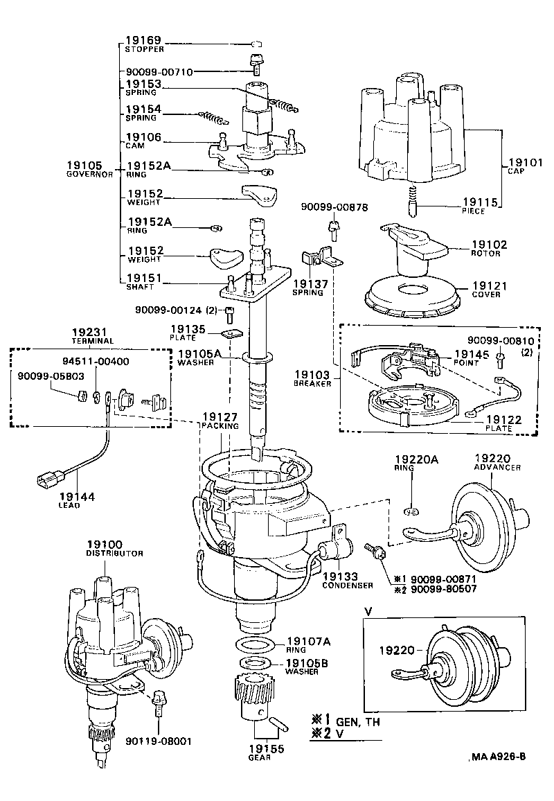 19144-72040 LEAD, DISTRIBUTOR BREAKER product image
