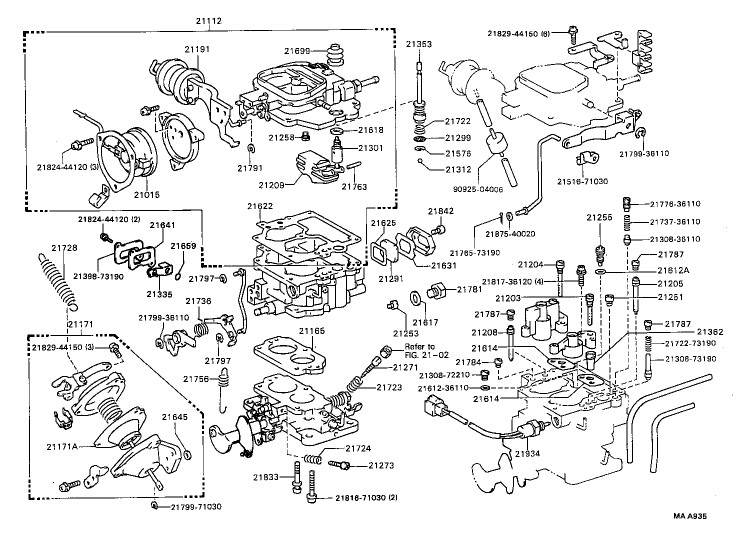 21272-71030 SCREW, THROTTLE ADJUSTING product image