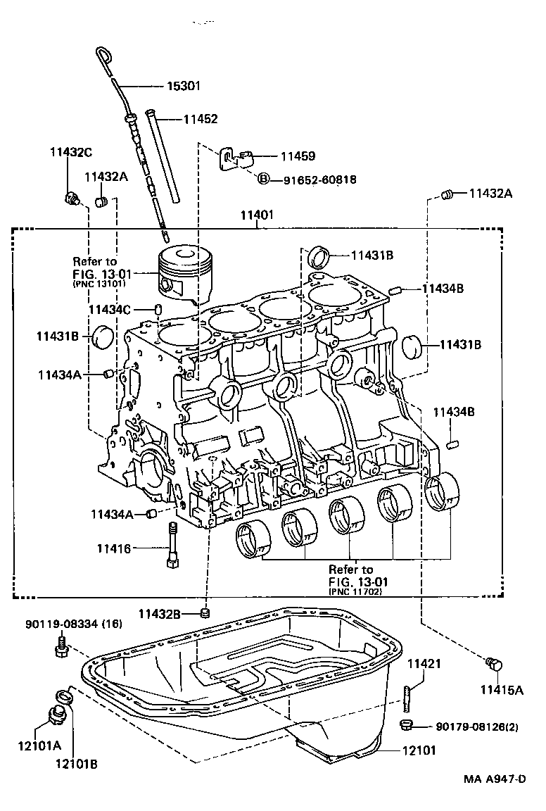 Toyota 12121-65020 PLATE, OIL PAN BAFFLE, NO.1