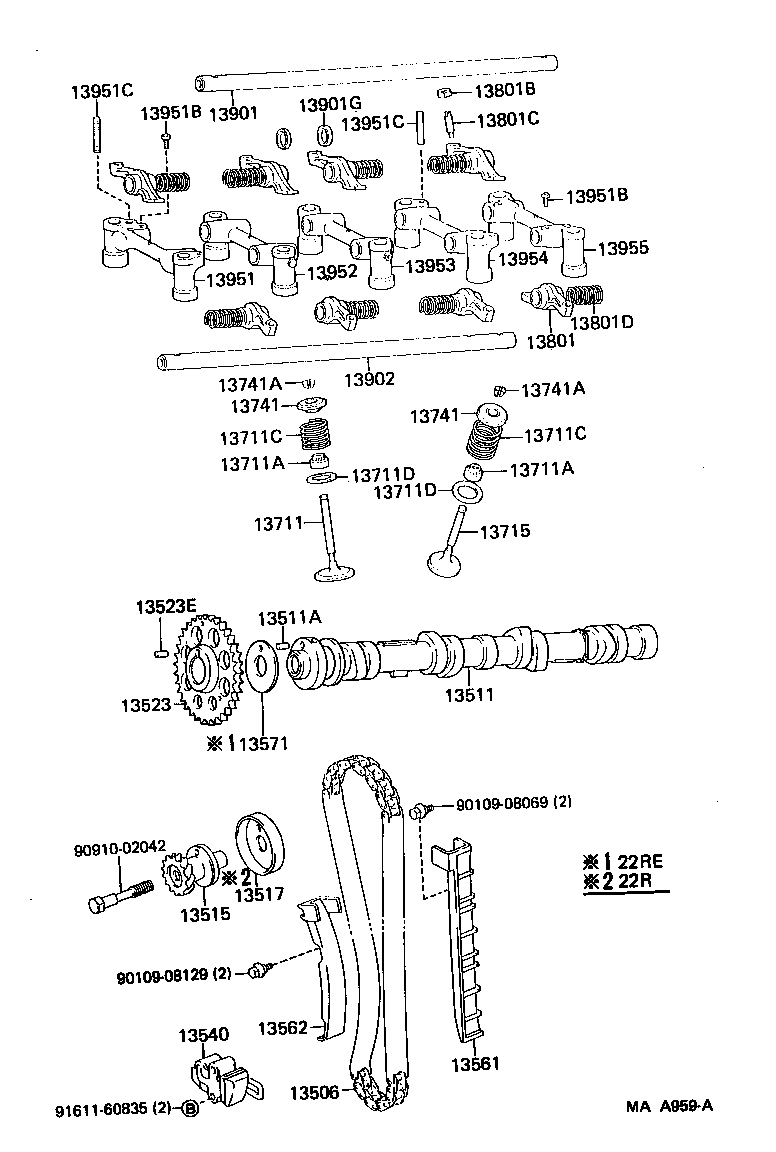 11801-17010 BEARING SET, CAMSHAFT product image