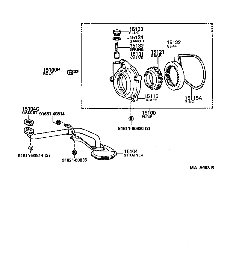 15101-65020 BODY SUB-ASSY, OIL PUMP product image