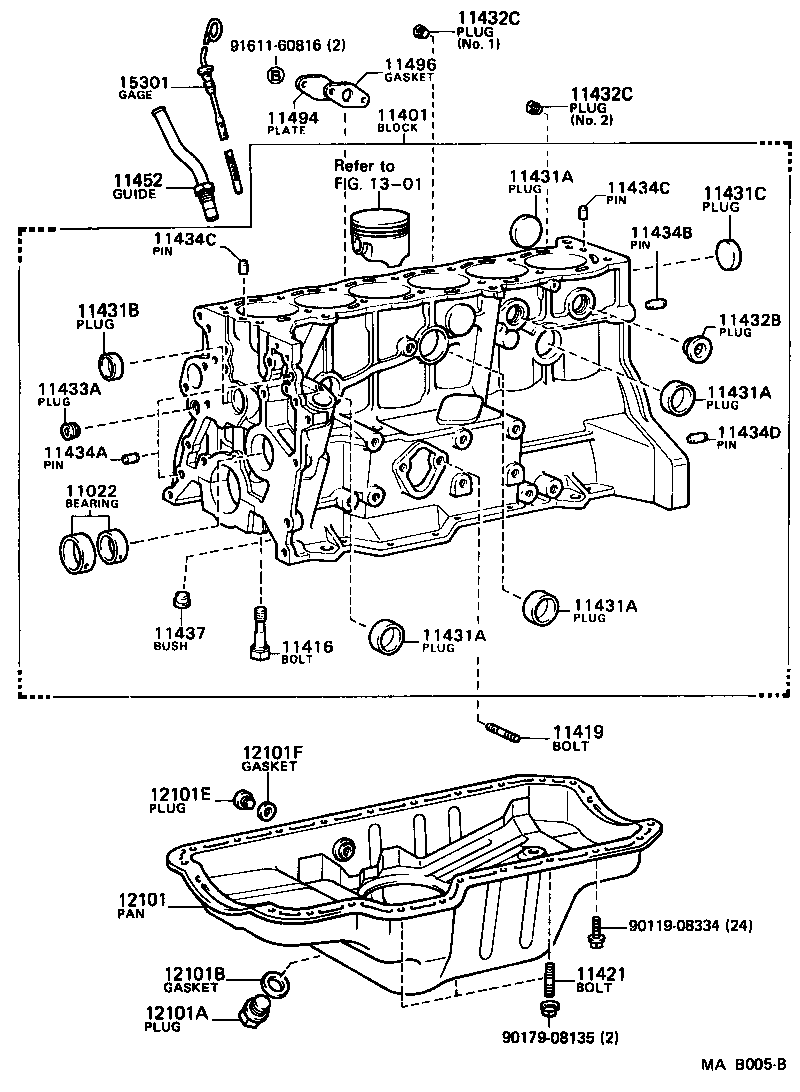 Toyota 90430-18024 GASKET(FOR OIL PAN DRAIN PLUG)