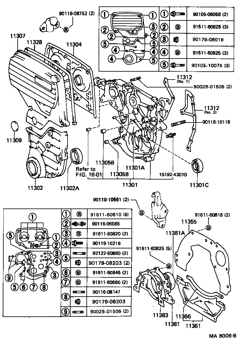 11302-46021 COVER, TIMING BELT, NO.1 product image