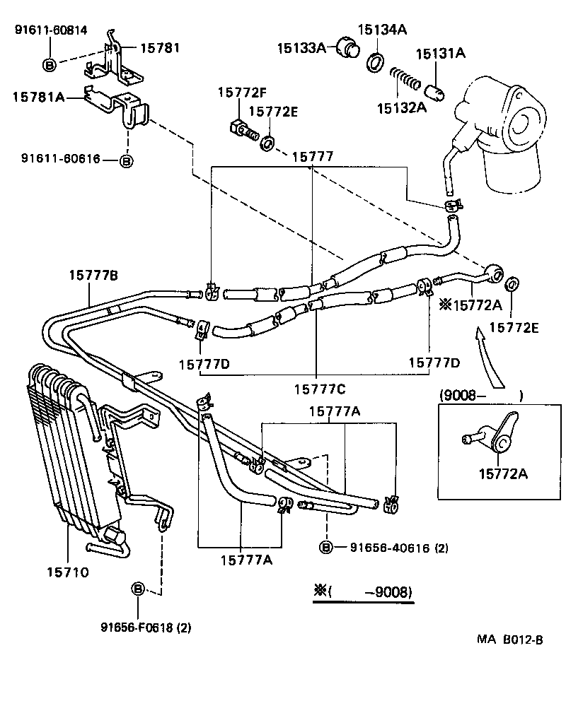 Toyota 90407-10023 UNION(FOR OIL PIPE)