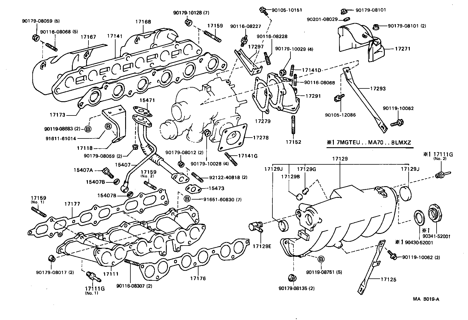 04175-46010 GASKET KIT, TURBOCHARGER product image