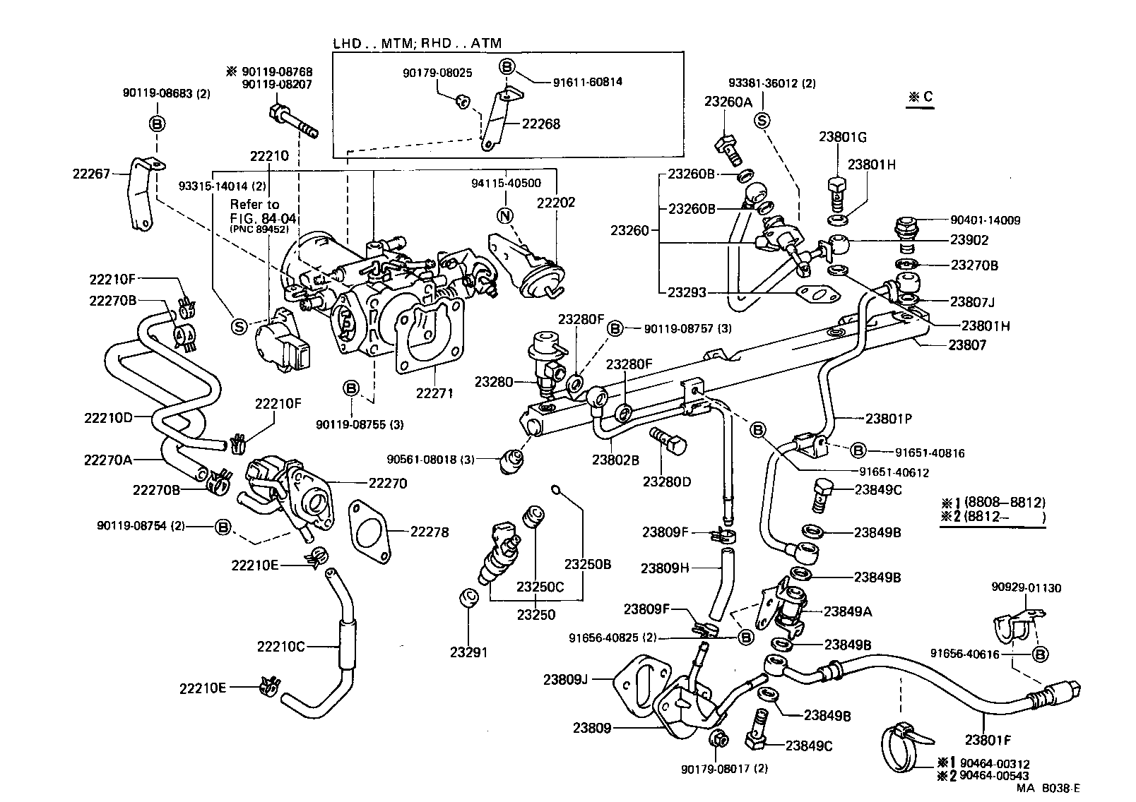 22271-42040 GASKET, THROTTLE BODY product image