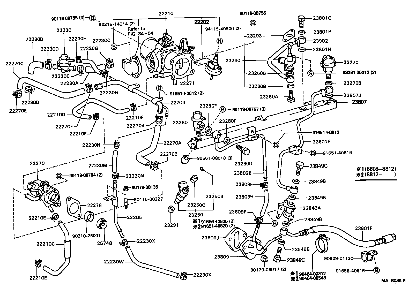 22271-42040 GASKET, THROTTLE BODY product image