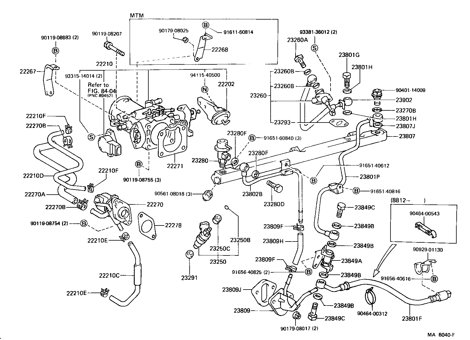 Toyota 23217-61010 FILTER, FUEL PUMP