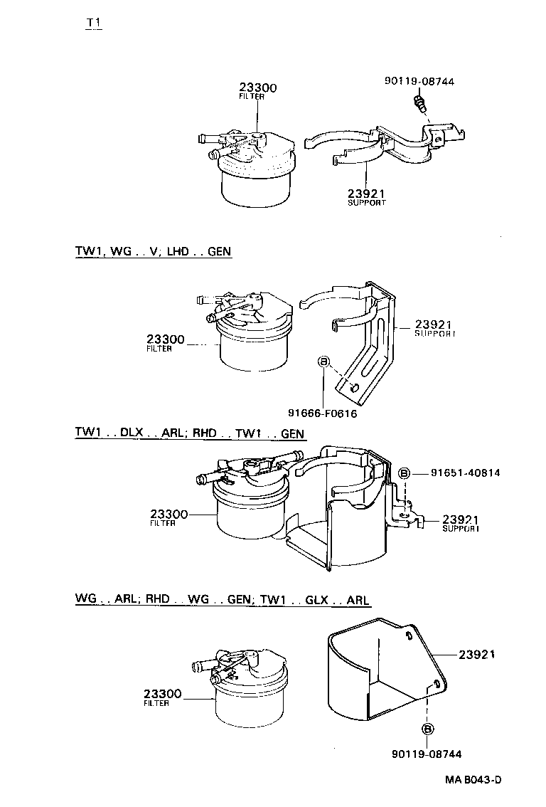 23301-67010 CAP ASSY, FUEL FILTER product image
