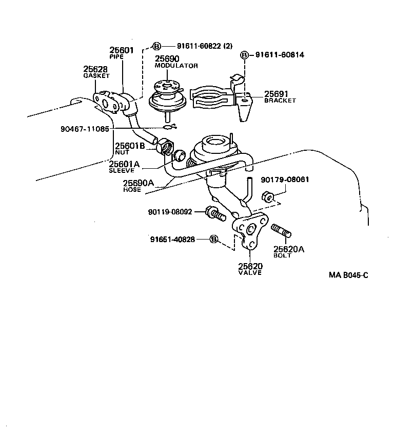 25627-54011 GASKET, EGR VALVE product image