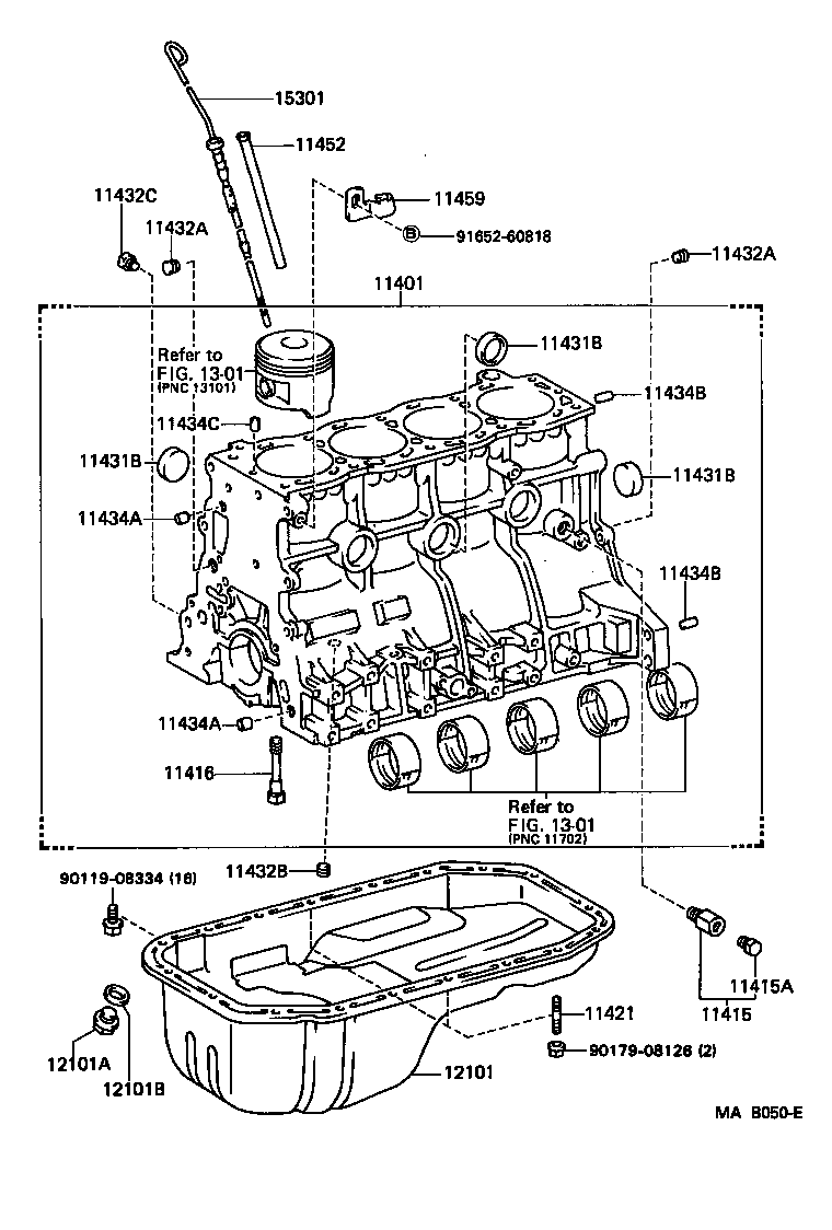 11401-79088 BLOCK SUB-ASSY, CYLINDER product image