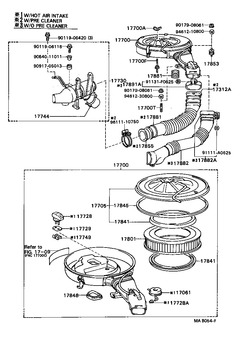 17700-35390 CLEANER ASSY, AIR product image