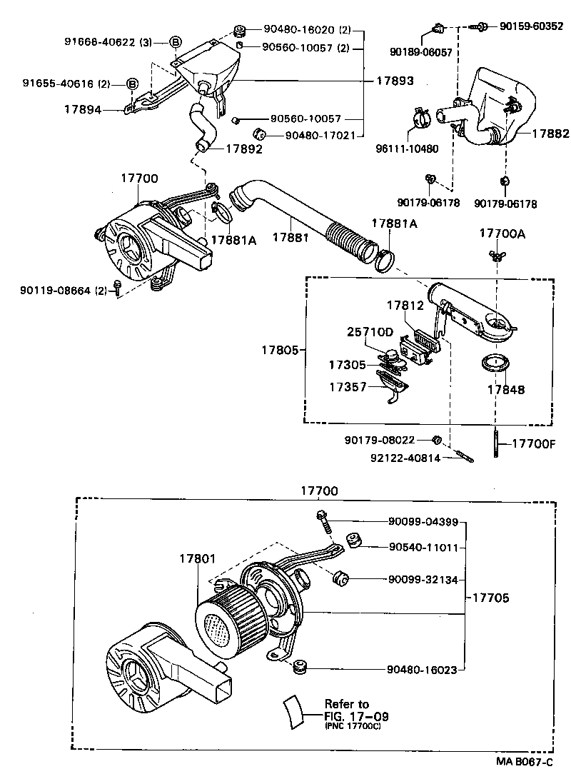 17700-46080 CLEANER ASSY, AIR product image