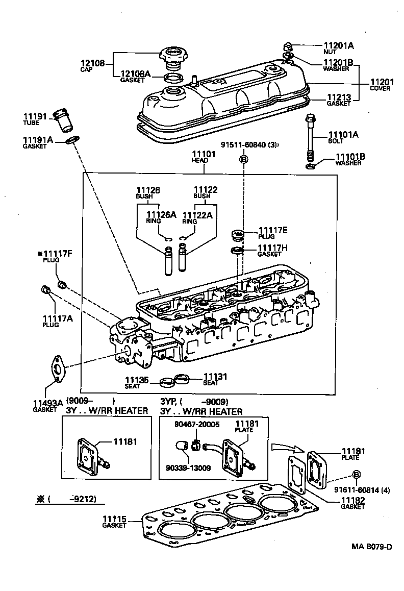 11110-78030 HEAD SUB-ASSY, CYLINDER product image