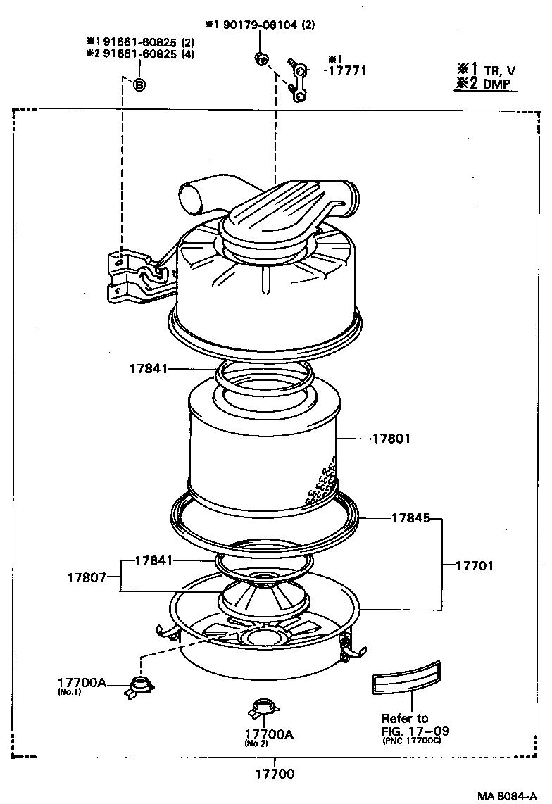 17700-73230 CLEANER ASSY, AIR product image