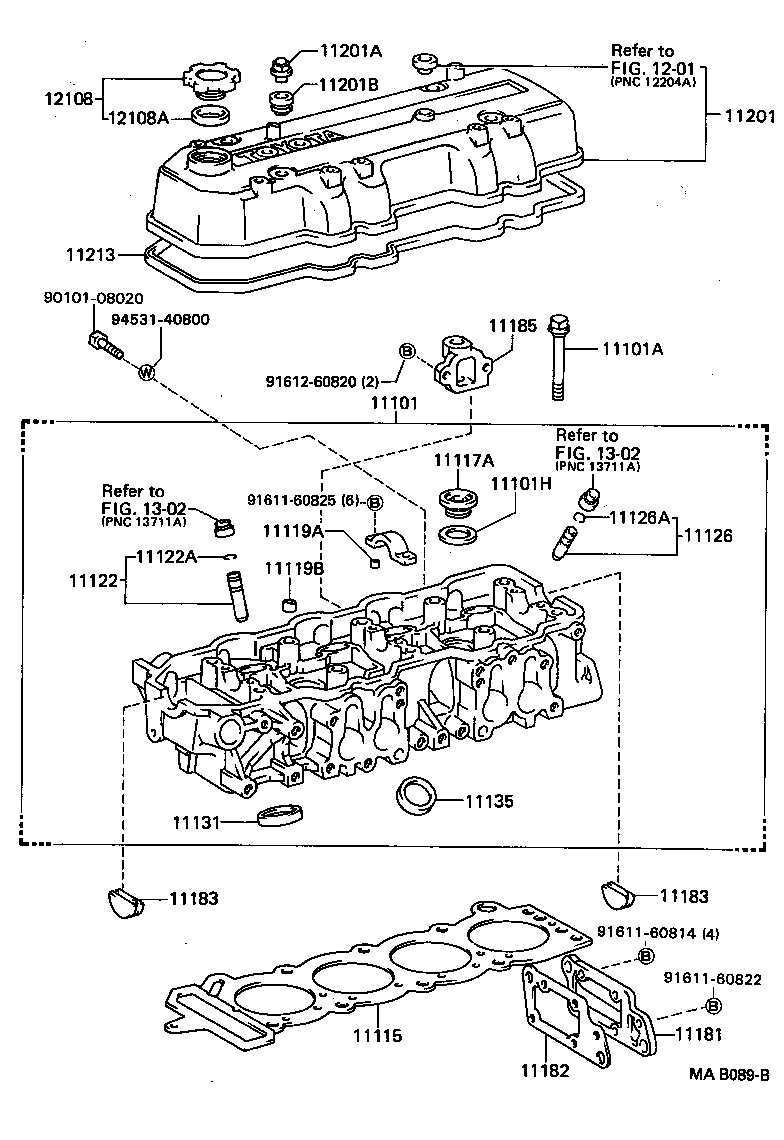 11110-78040 HEAD SUB-ASSY, CYLINDER product image