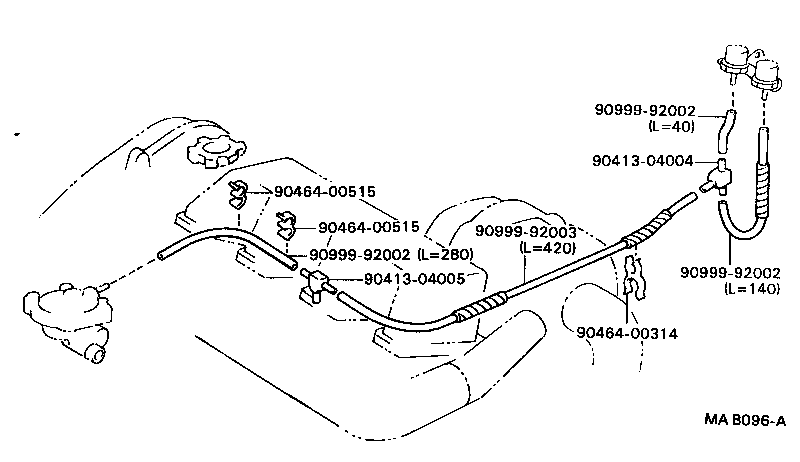 17342-62010 HOSE, NO.2(FOR IDLE-UP) product image
