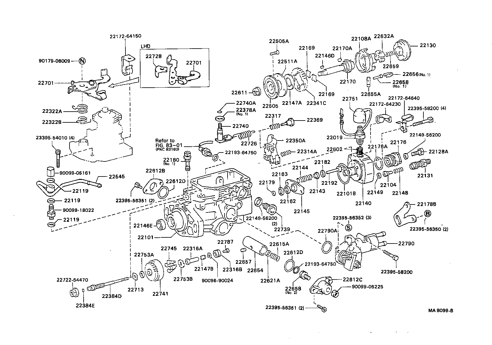 22160-54262 SCREW SUB-ASSY, OVER FLOW, NO.2 product image