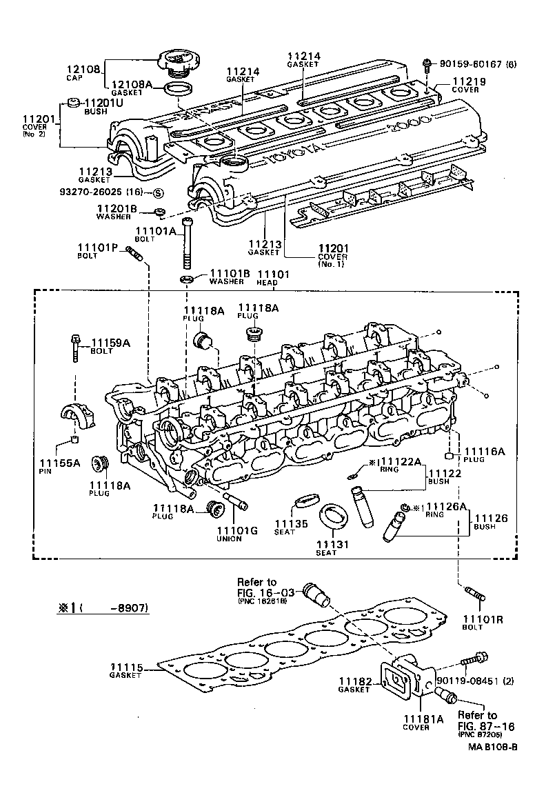 90116-10130 BOLT, STUD(FOR WATER OUTLET) product image