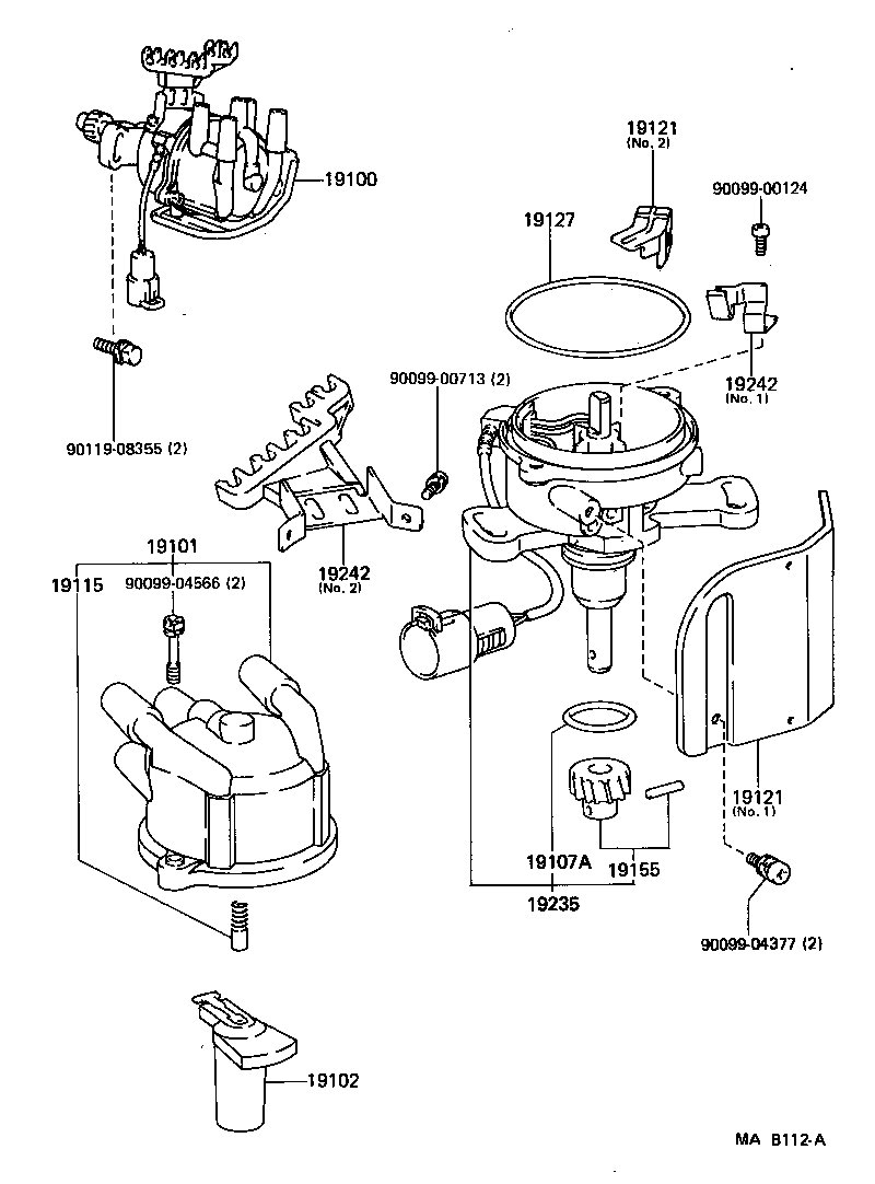 19100-16210 DISTRIBUTOR ASSY product image