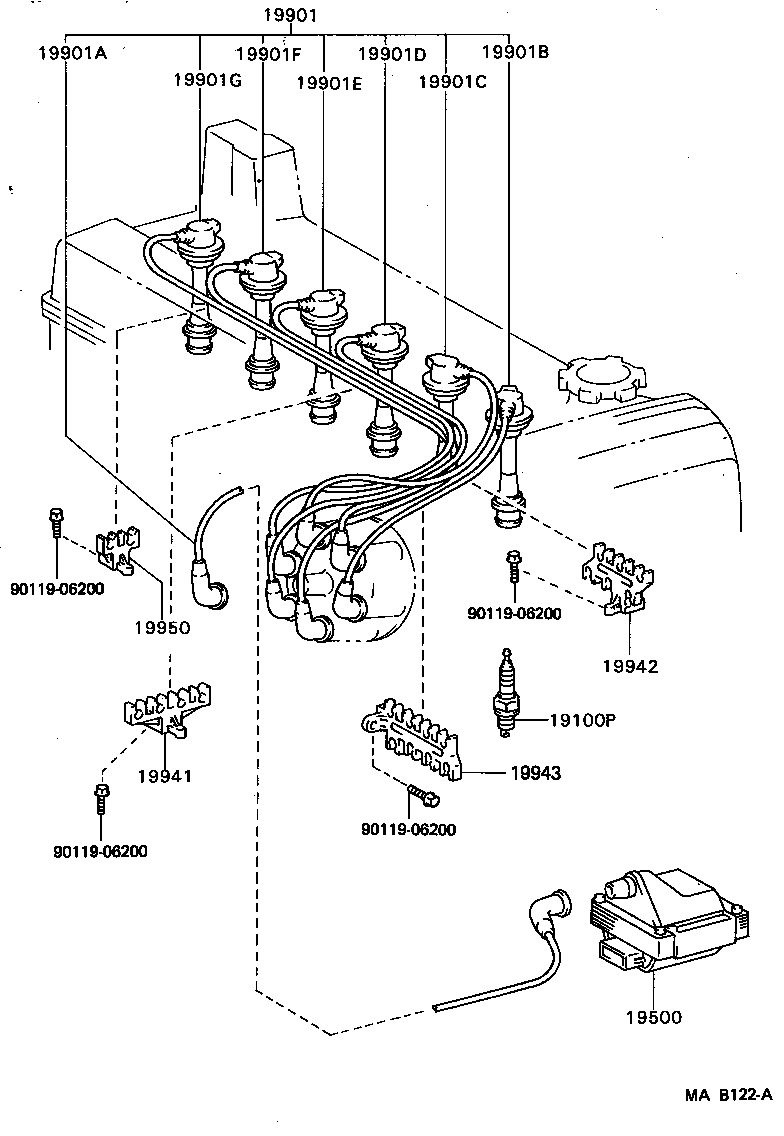 19968-70020 BRACKET, IGNITION COIL product image