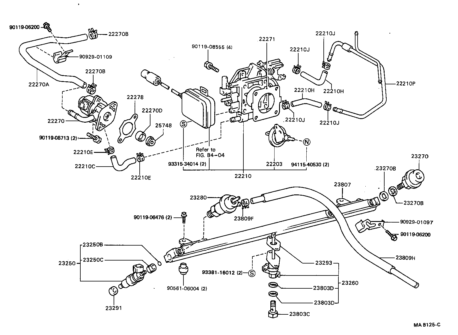 23210-46050 PUMP ASSY, FUEL W/MOTOR & BRACKET product image