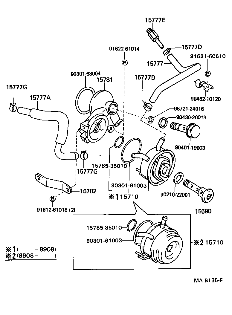 Toyota 15710-65040 COOLER ASSY, OIL