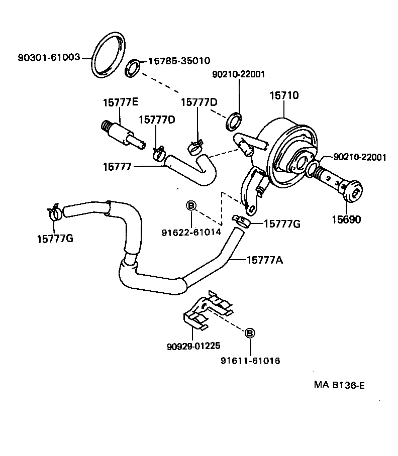 Toyota 15700-62040 COOLER ASSY, OIL