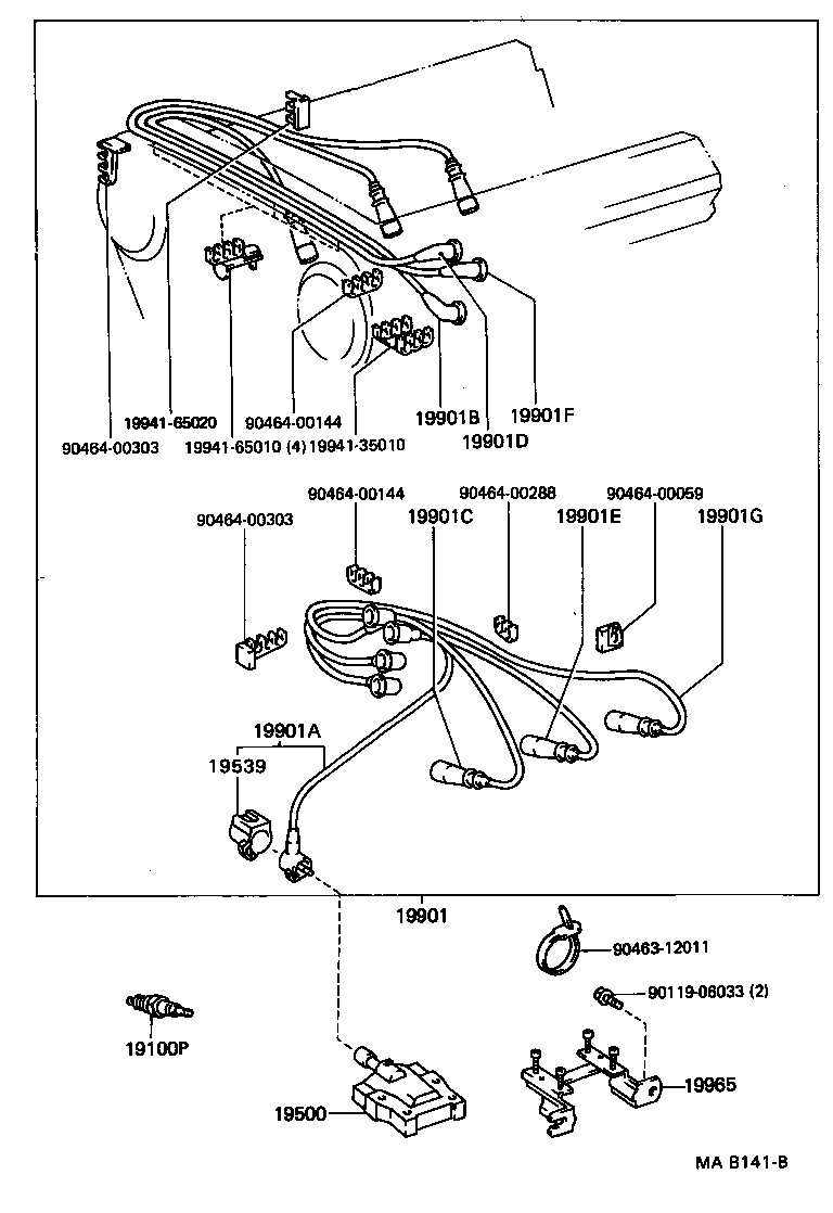 19539-65010 HOLDER, RESISTIVE CODE, NO.4 product image