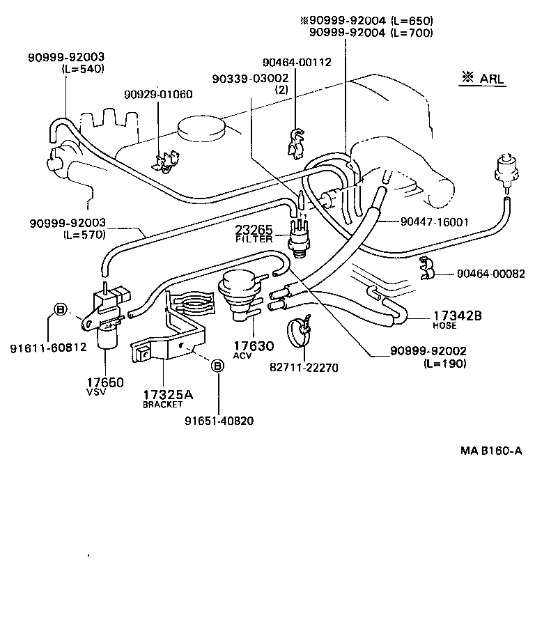 17325-73011 BRACKET, AIR VALVE product image