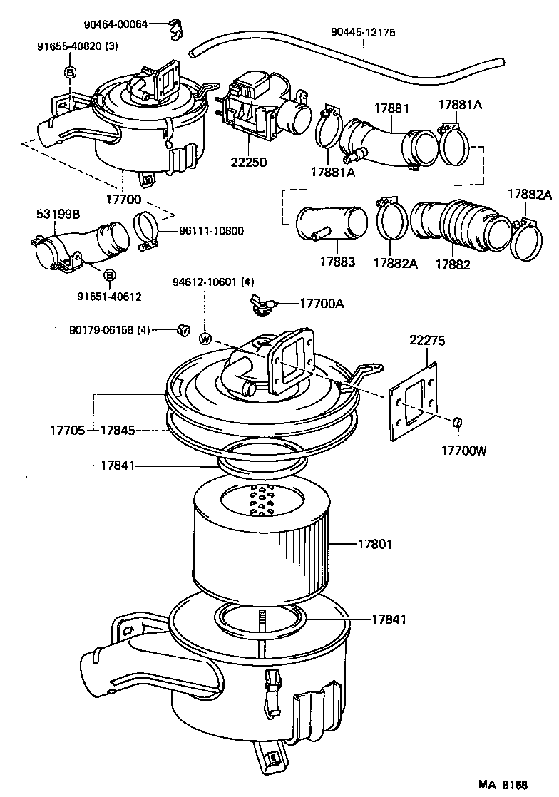 17700-68270 CLEANER ASSY, AIR product image