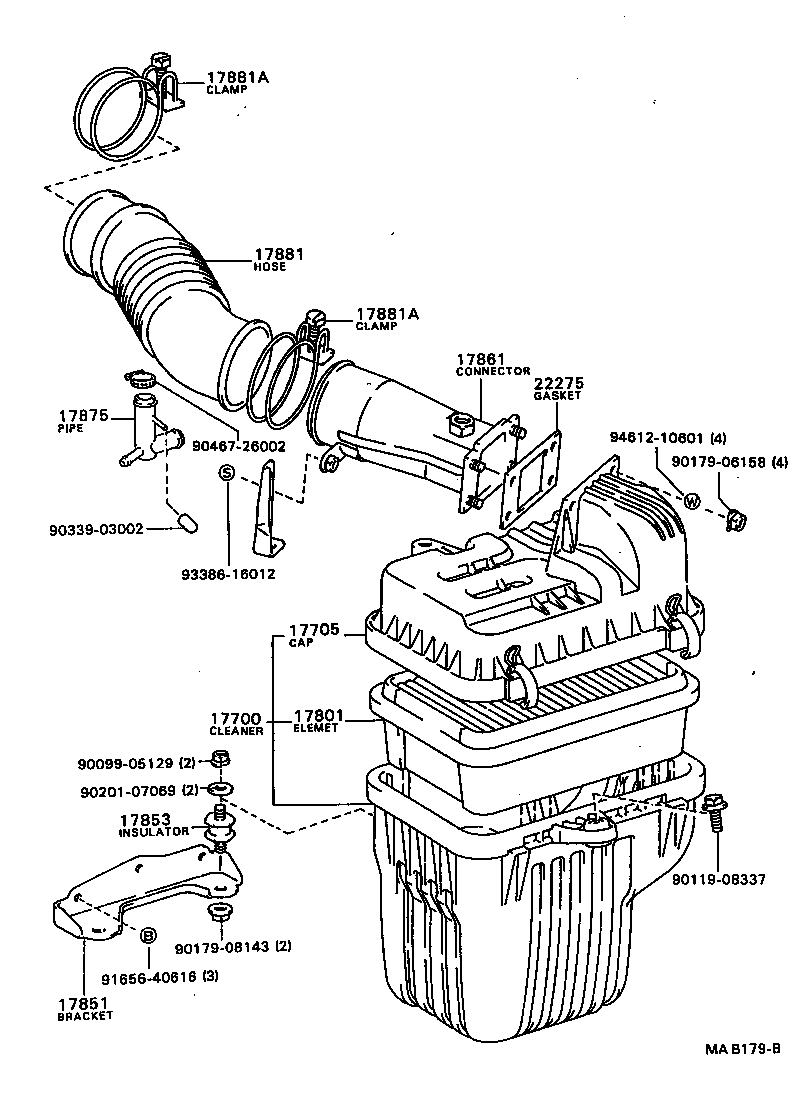 52820-87006 DUCT, COOL AIR INTAKE, NO.2 product image