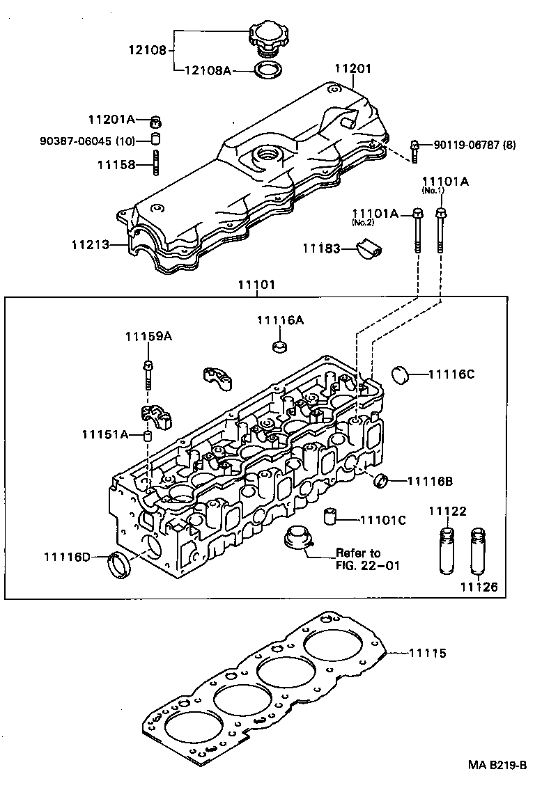 11101-54120 HEAD SUB-ASSY, CYLINDER product image