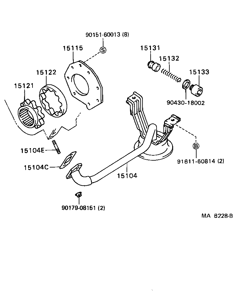 15147-70020 GASKET, OIL STRAINER product image