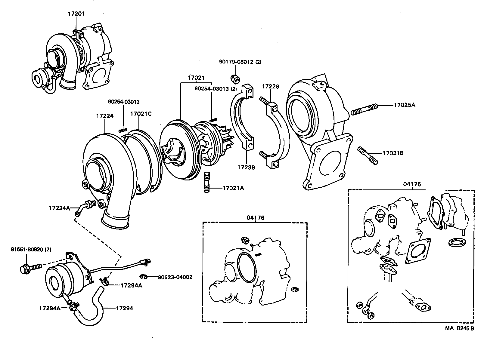 04175-46010 GASKET KIT, TURBOCHARGER product image